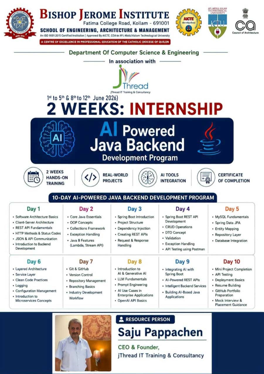 Boost Your Career: 2-Week AI-Powered Java Backend Development Internship